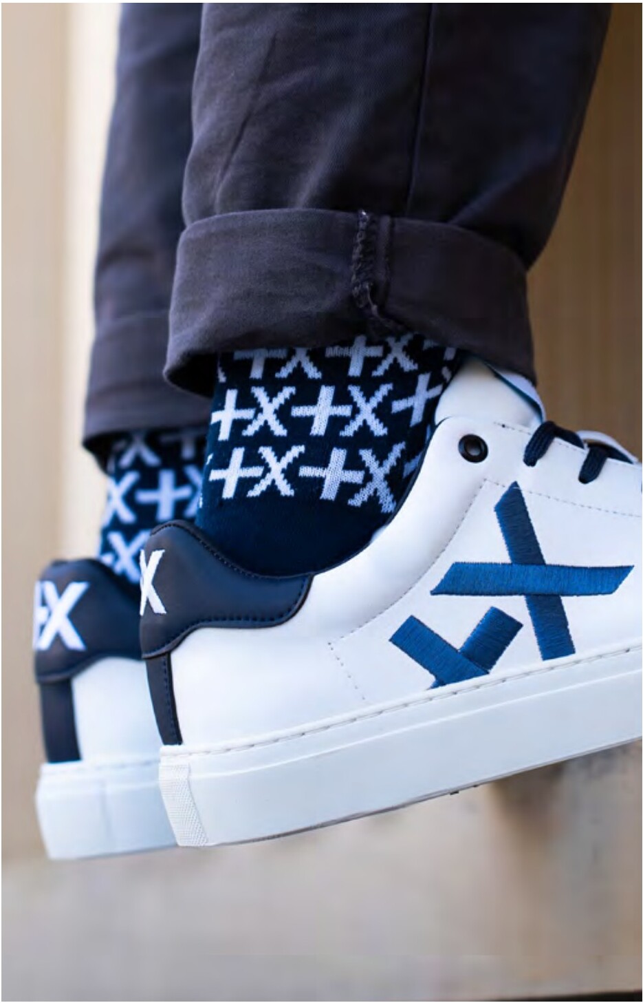 Personalisierte Socken als Ergänzung zum Sneaker-Set